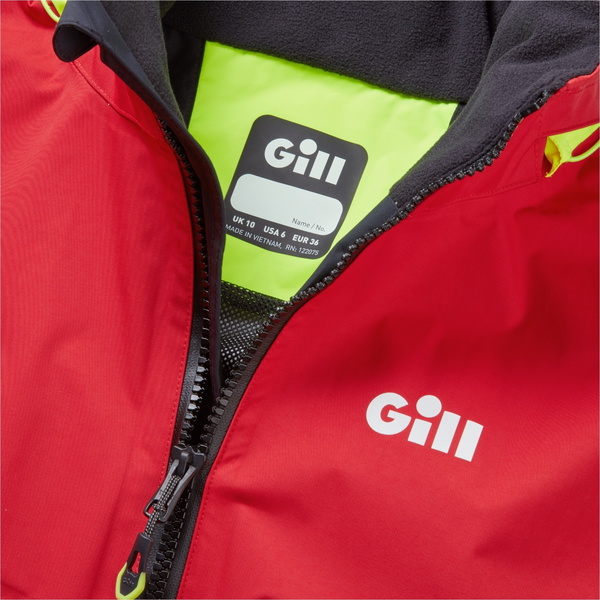 2026 Gill Mujer OS3 Coastal Chaqueta OS33JW - Red